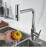 Смеситель для кухни с выдвижным изливом Shevanik S263