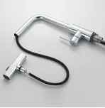 Смеситель для кухни с выдвижным изливом Shevanik S263