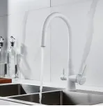 Смеситель для кухни с гибким изливом Shevanik S668C