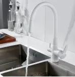 Смеситель для кухни с гибким изливом Shevanik S668C