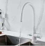 Смеситель для кухни с гибким изливом Shevanik S668C