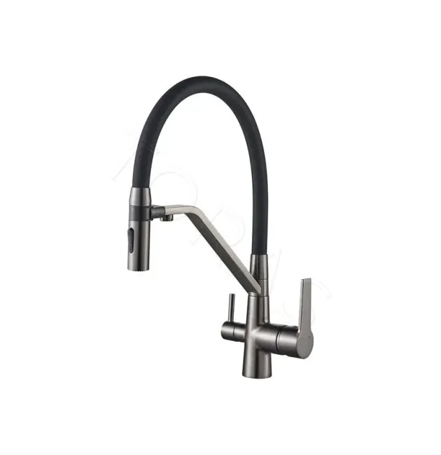 Смеситель для кухни с гибким изливом Shevanik S278T