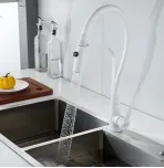 Смеситель для кухни с гибким изливом Shevanik S943C-1