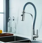 Смеситель для кухни с гибким изливом Shevanik S943L-9