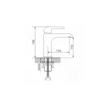 Смеситель для умывальника Rose R2101F