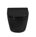 Унитаз подвесной Milleau Vortex с сиденьем MYL038SMB (матовый черный)