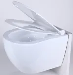 Унитаз Uptrend Caneo Rimless подвесной, с крышкой микролифт слим, белый