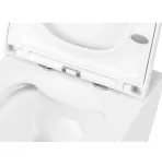 Унитаз Uptrend Gravis Rimless подвесной, с крышкой микролифт, белый