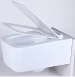 Унитаз Uptrend Accord Rimless подвесной, с крышкой микролифт слим, белый
