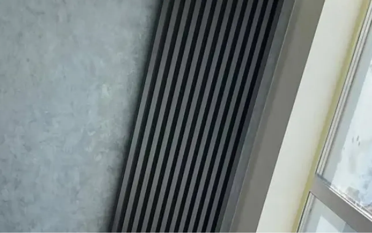 Монтаж дизайнерского Радиатора на 12 секций с размерами профиля 30 на 60