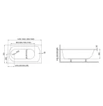 Акриловая ванна Polimat Classic Slim 150×70 с ножками