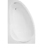 Акриловая ванна Polimat Marea 150×100 L, угловая левая, с ножками, белый