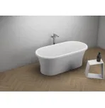 Акриловая ванна Polimat Amona 150×75 отдельностоящая, белый