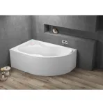 Акриловая ванна Polimat Dora 170×110 L, угловая левая, с ножками, белый