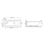 Акриловая ванна Polimat Classic Slim 160×70 с ножками