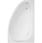 Акриловая ванна Polimat Marea 150×100 R, угловая правая, с ножками, белый