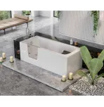 Акриловая ванна Polimat Vovo 170×75 с дверью