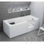 Акриловая ванна Polimat Avo 140×70 с дверью