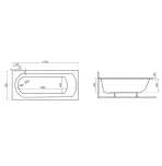 Акриловая ванна Polimat Classic Slim 170×75 с ножками