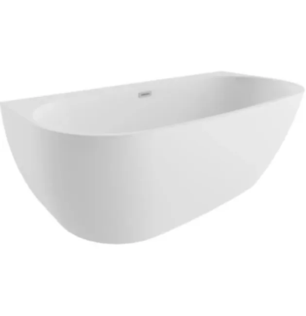 Акриловая ванна Polimat Risa 160×80 пристенная, белый