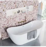 Акриловая ванна Polimat Abi 180×80 отдельностоящая, белый