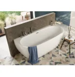 Акриловая ванна Polimat Risa 170×80 пристенная, белый